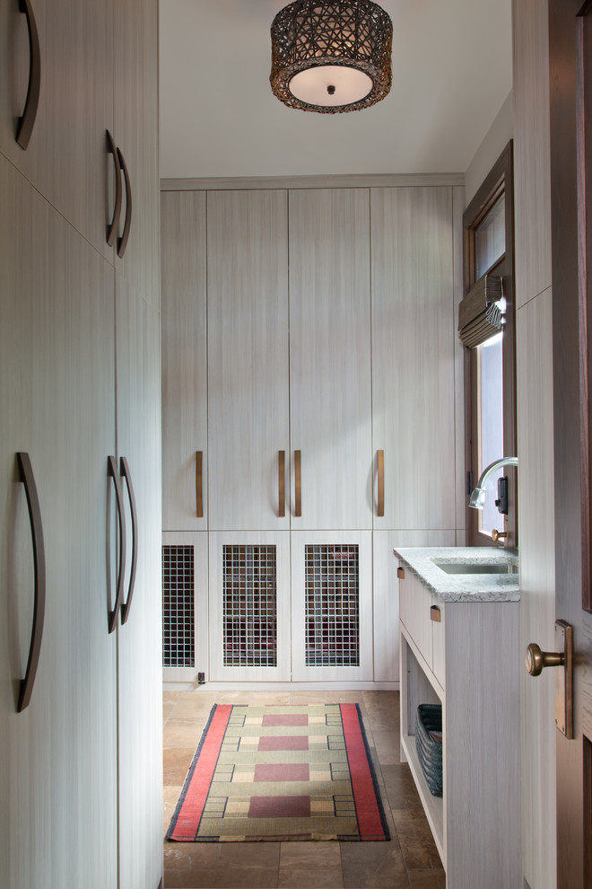 This is an example of an eclectic utility room in Denver.