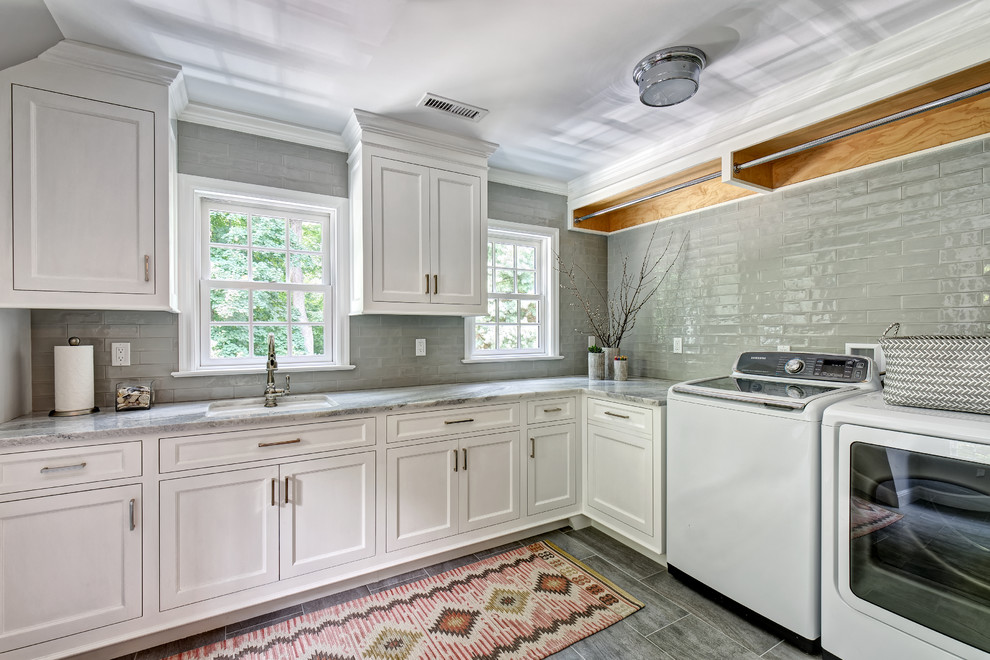 Whole Home Renovation | Darien, CT - Traditional - Utility Room - New ...