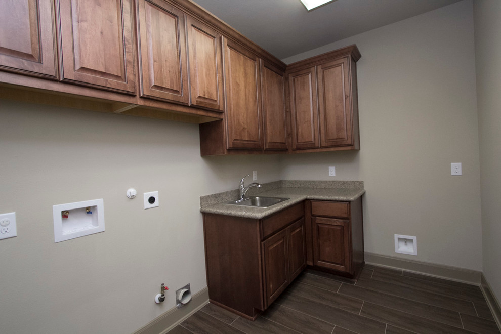 Photo of a traditional utility room in Houston.