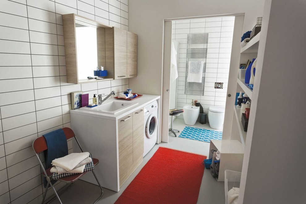 LAVANDERIA Modern Laundry Room Venice by Bortolato arredo bagno