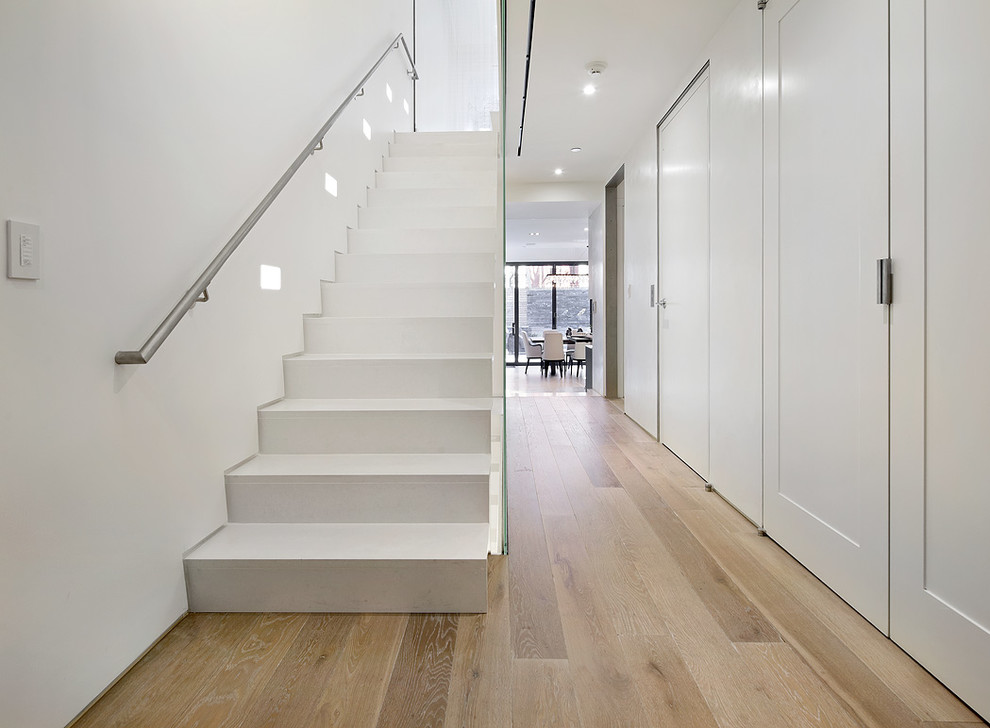 This is an example of a contemporary straight staircase in Other.