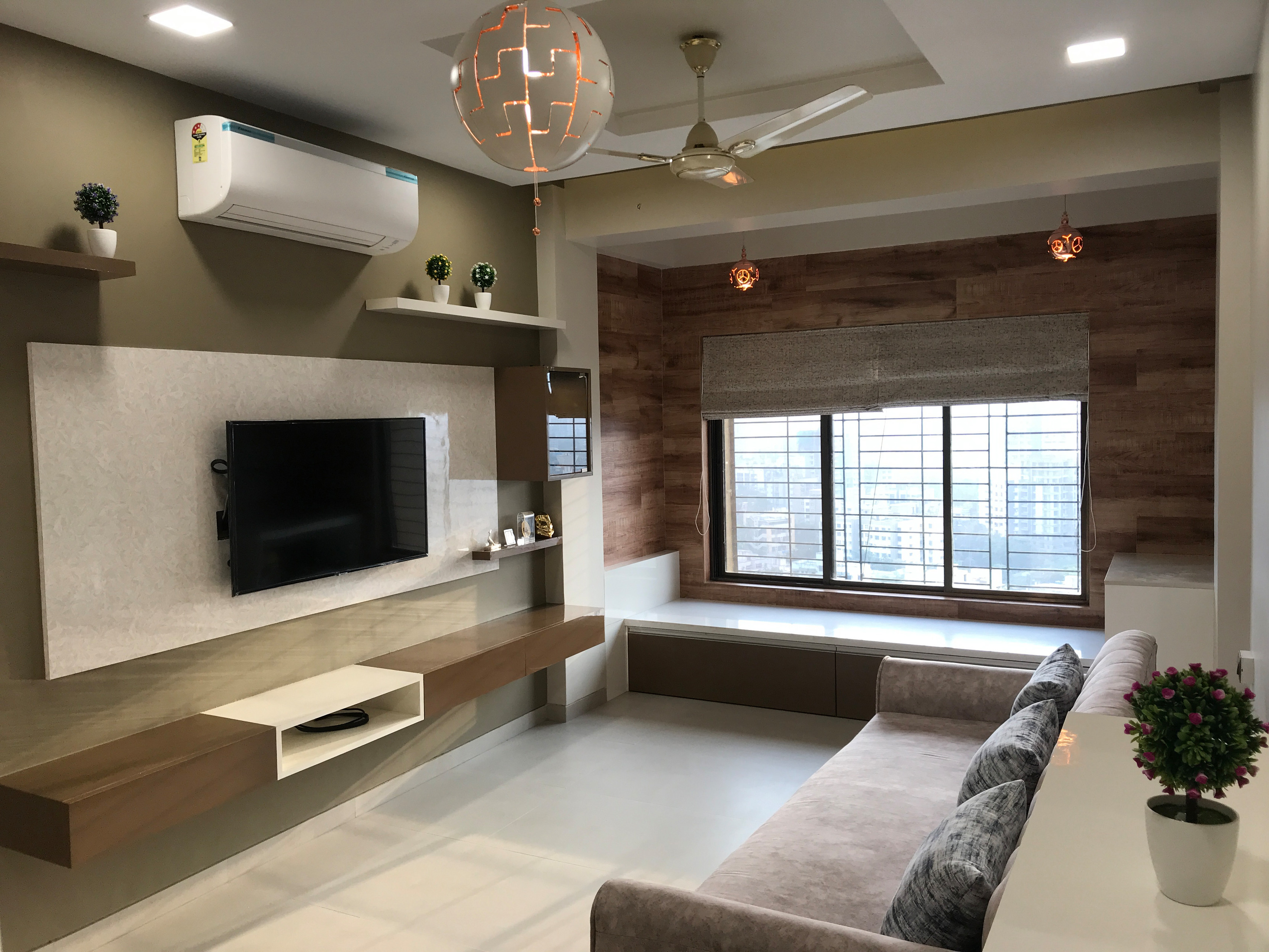 1 Bhk Mulund Living Room Mumbai By Raavee Interior Design Studio Houzz