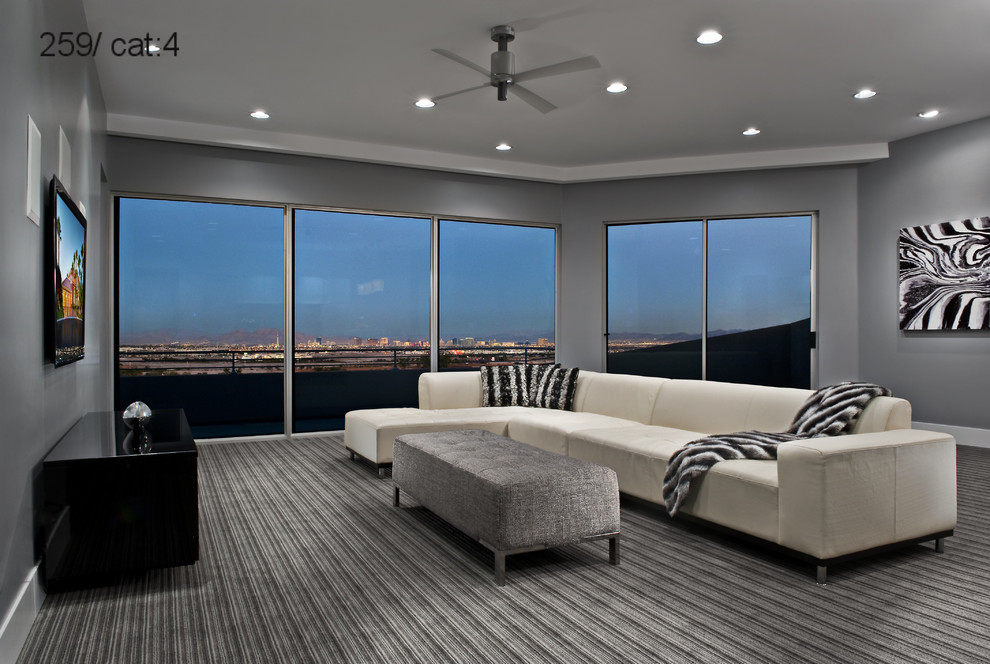 Inspiration for a modern living room in Las Vegas.