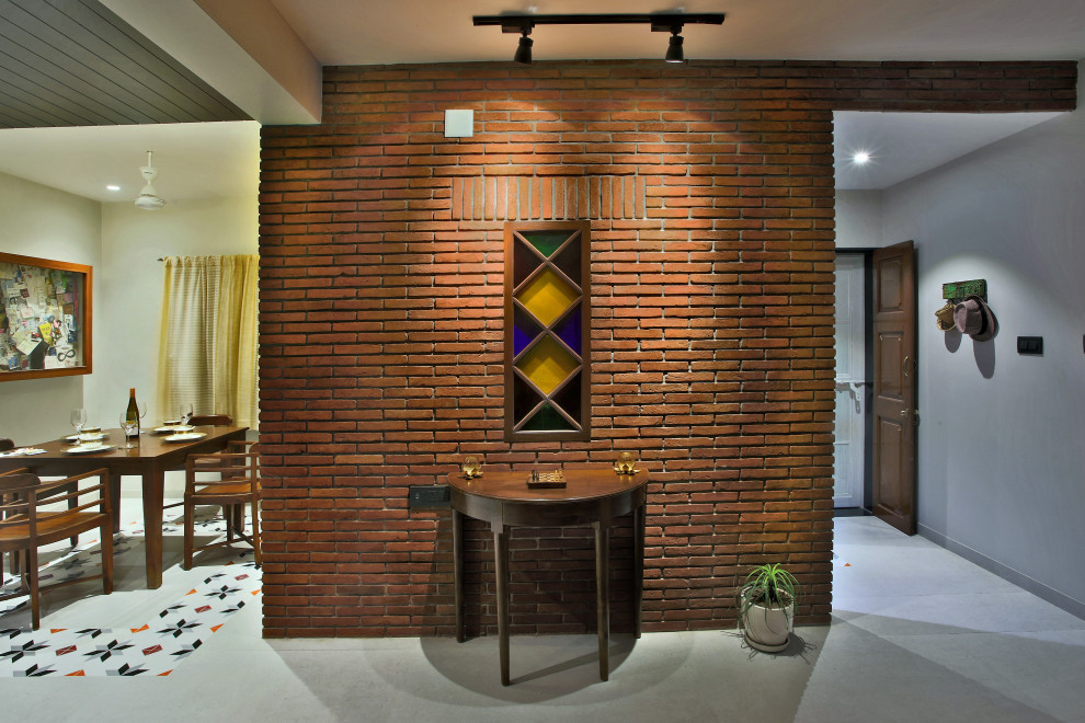 Contemporary living room in Ahmedabad.