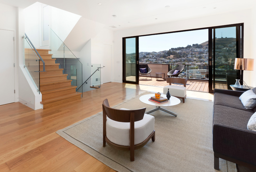 Inspiration for a modern living room in San Francisco.