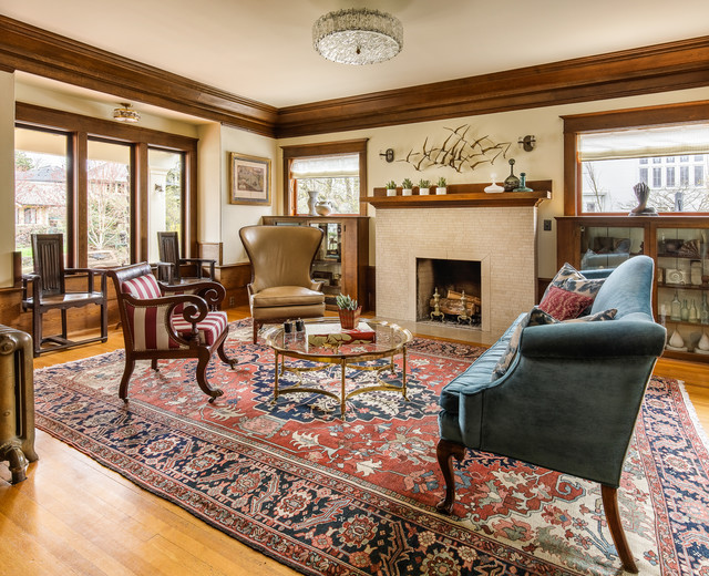 1910 craftsman living room