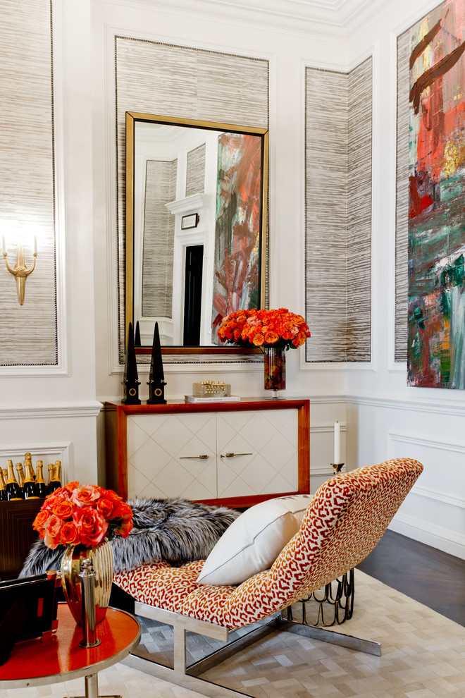 Inspiration for an eclectic living room in New York.