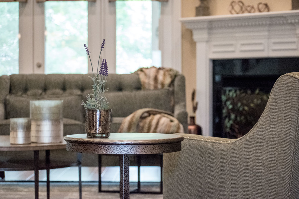 2018 Open Concept Redesign Traditional Living Room Louisville