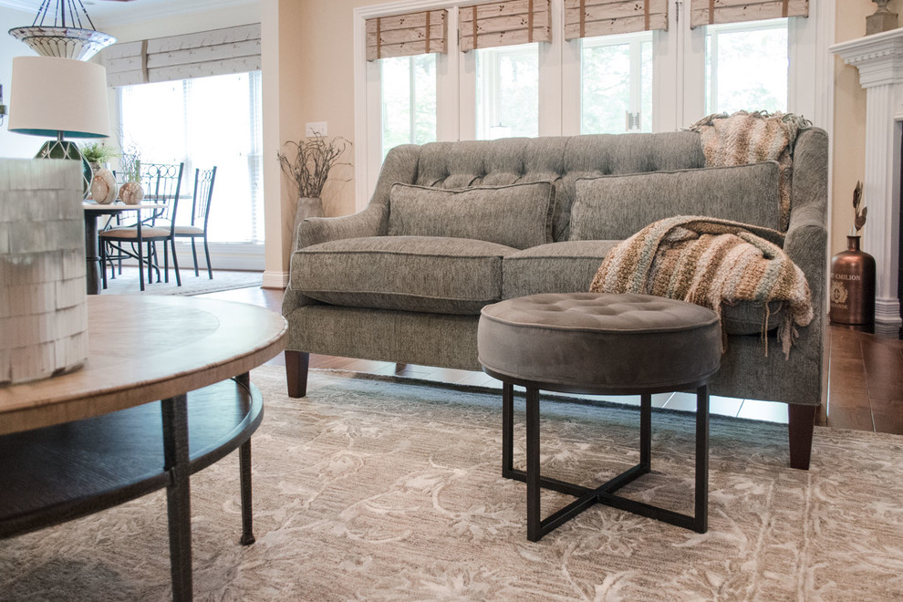 2018 Open Concept Redesign Traditional Living Room Louisville