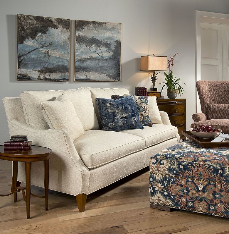 Design ideas for a modern formal open plan living room in Denver with medium hardwood flooring and no tv.