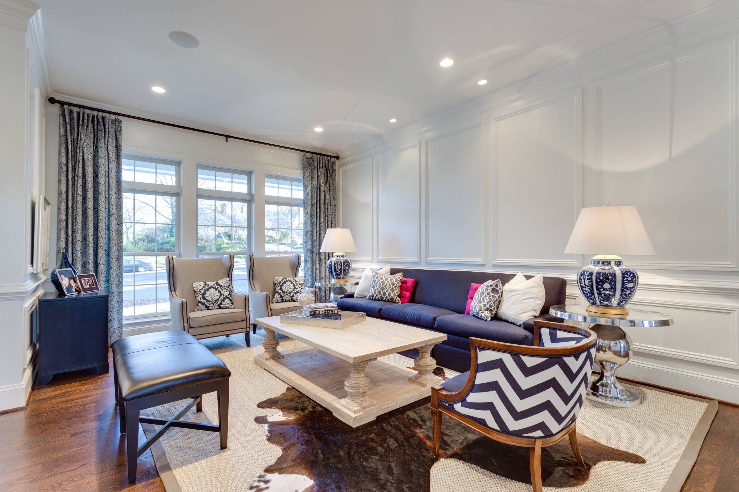 Navy Blue And White Living Room Ideas : 26 Blue Living Room Ideas