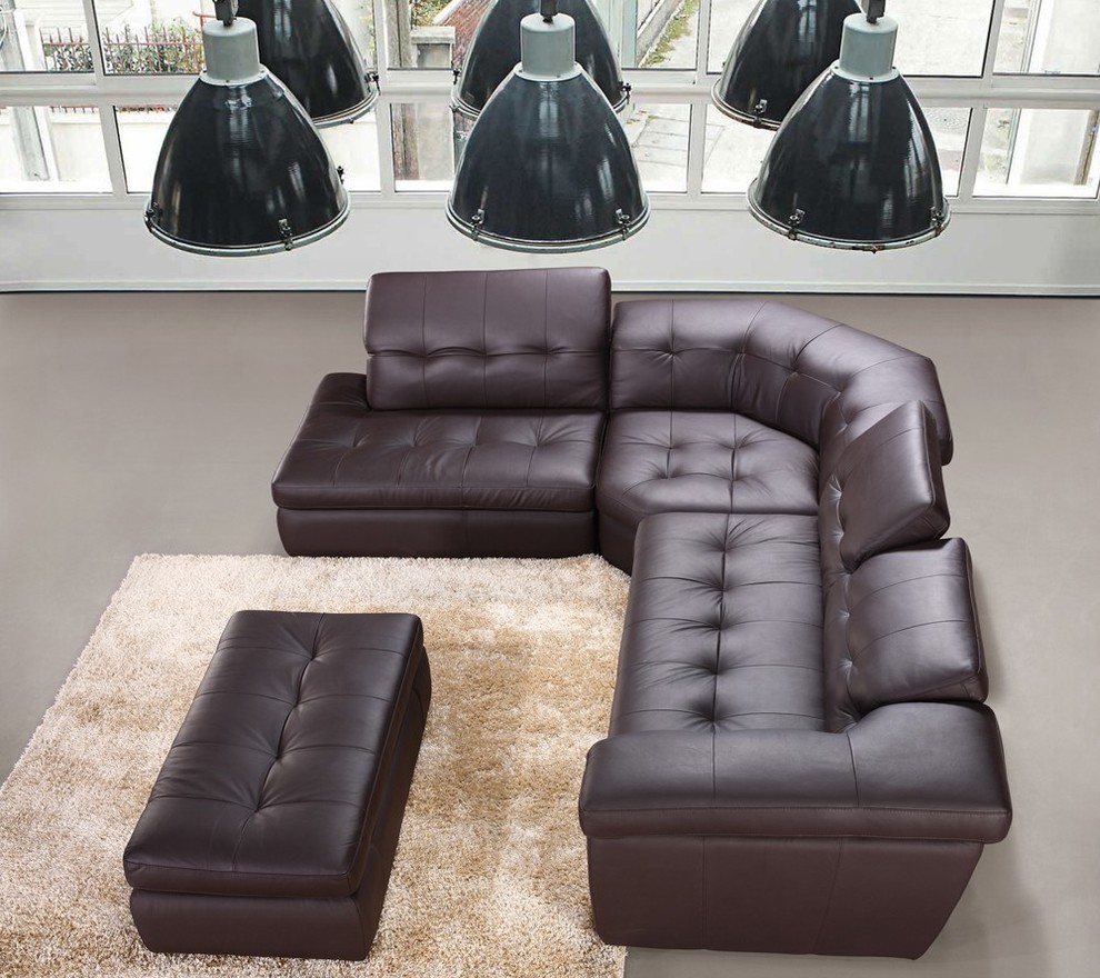 397 Leather Sectional - Modern - Living Room - New York - by Creative ...