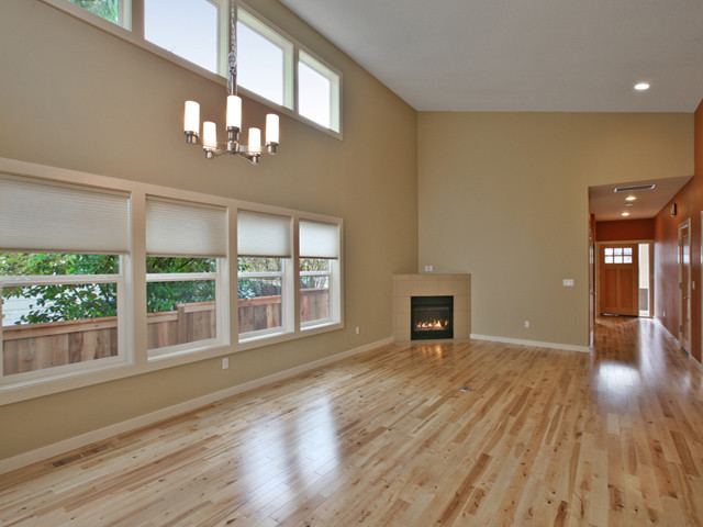 Living room - craftsman living room idea in Portland