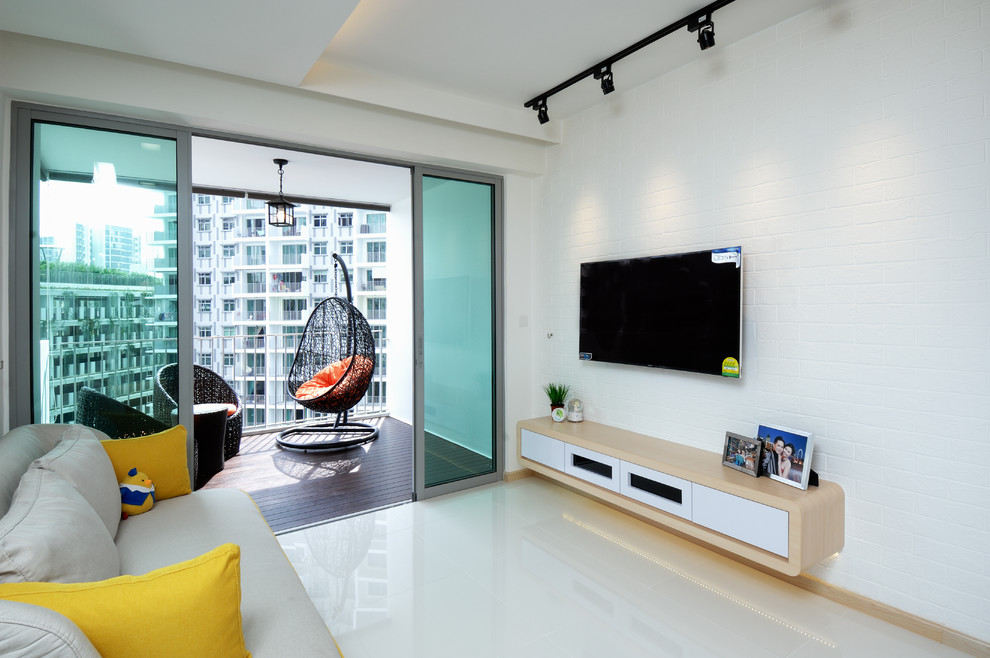 Example of a danish living room design in Singapore