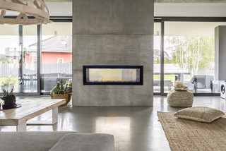 48 Inch See Through Linear Fireplace Contemporary Living Room St Louis By White Mountain Hearth Empire Comfort Systems Houzz