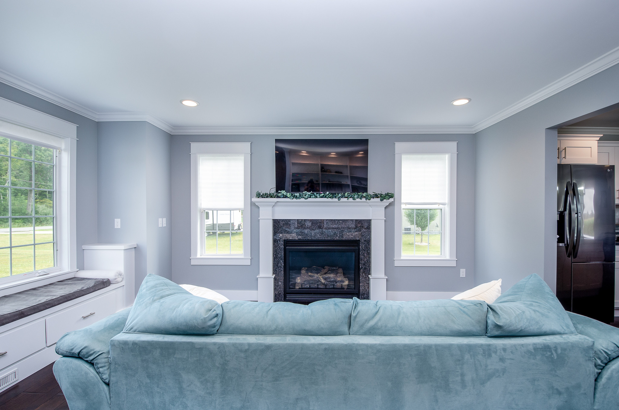 Blue Gray Living Room Ideas Photos