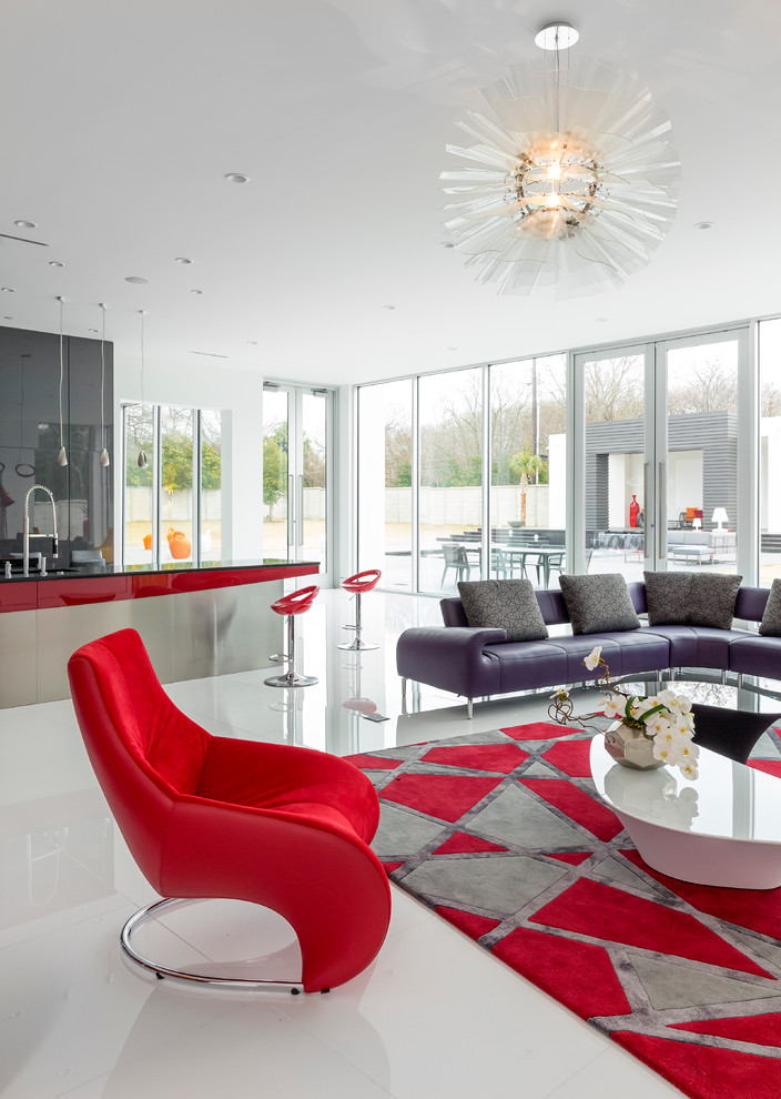 A Dazzling Dallas Dwelling - Modern - Living Room - Dallas - by Cantoni