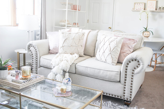 A Glam Living And Bedroom - Shabby-chic Style - Living Room - New York ...