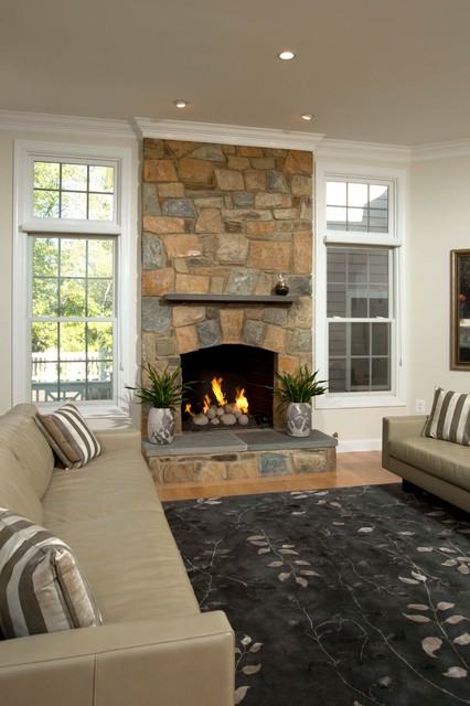 A Kitchen in Black & White - Traditional - Living Room - DC Metro - by ...