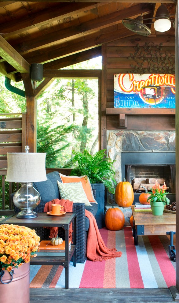 A Modern Rustic Outdoor Feast - Rustic - Living Room - Omaha - by Hayneedle | Houzz