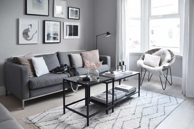 A soft minimalist lounge makeover Scandinavian Living Room