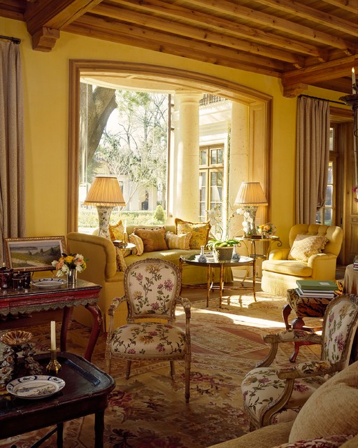 A Texas Home Mediterranean Living Room New York by David Easton