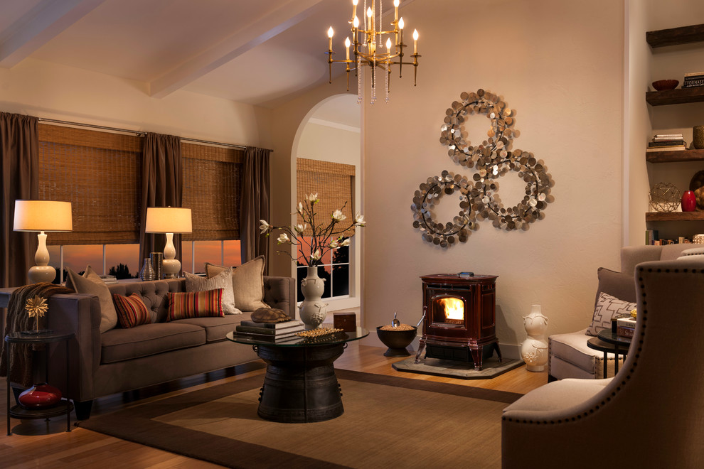 Absolute 43 Pellet Stove Di transizione Soggiorno Milwaukee di