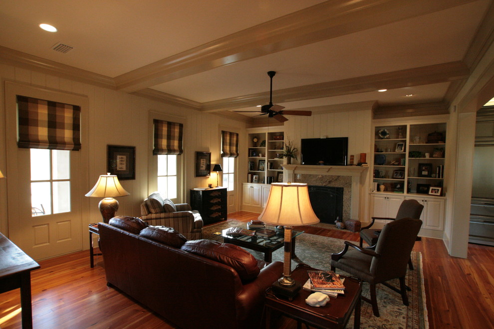 Achee Home Craftsman Living Room Miami By Bob Chatham Custom Home Design Houzz