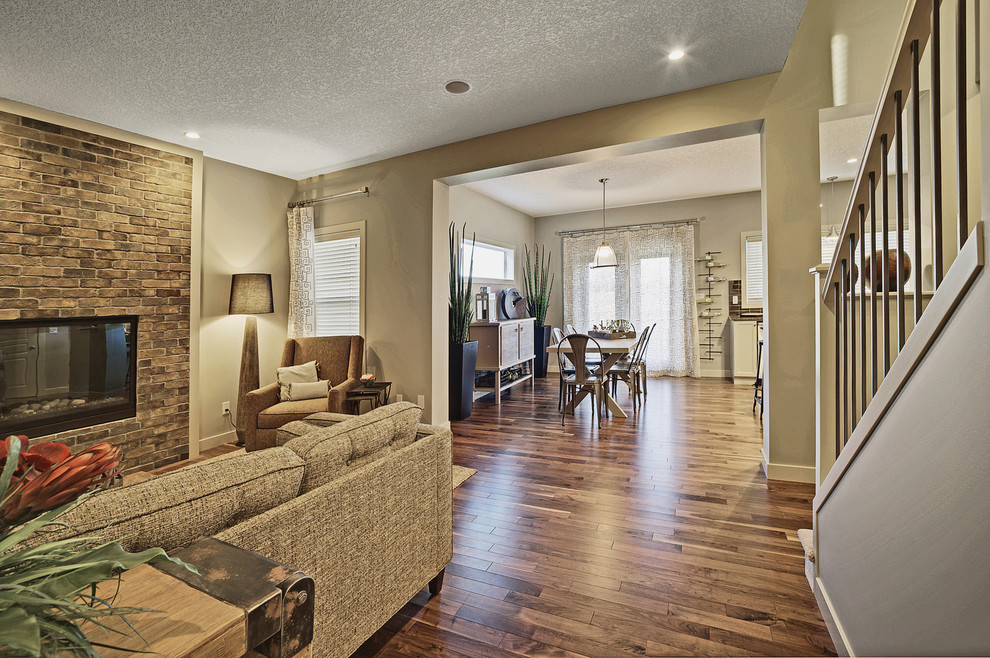 Inspiration for a timeless living room remodel in Edmonton