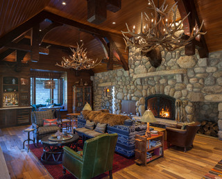 Adirondack Lodge - Rustikal - Wohnbereich - Grand Rapids - von
