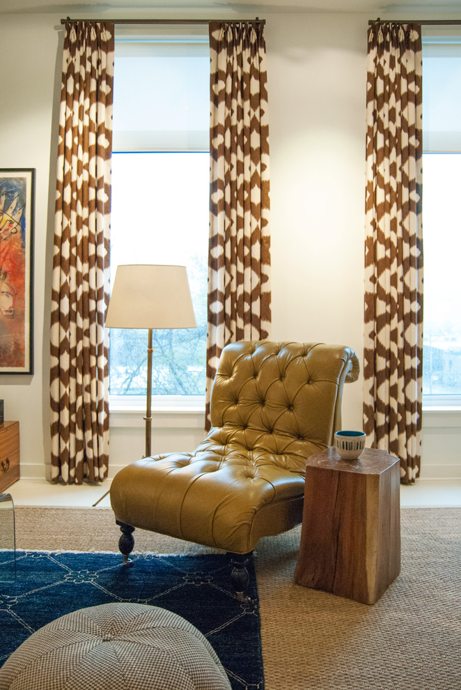 Стильный дизайн: гостиная комната в стиле фьюжн - последний тренд