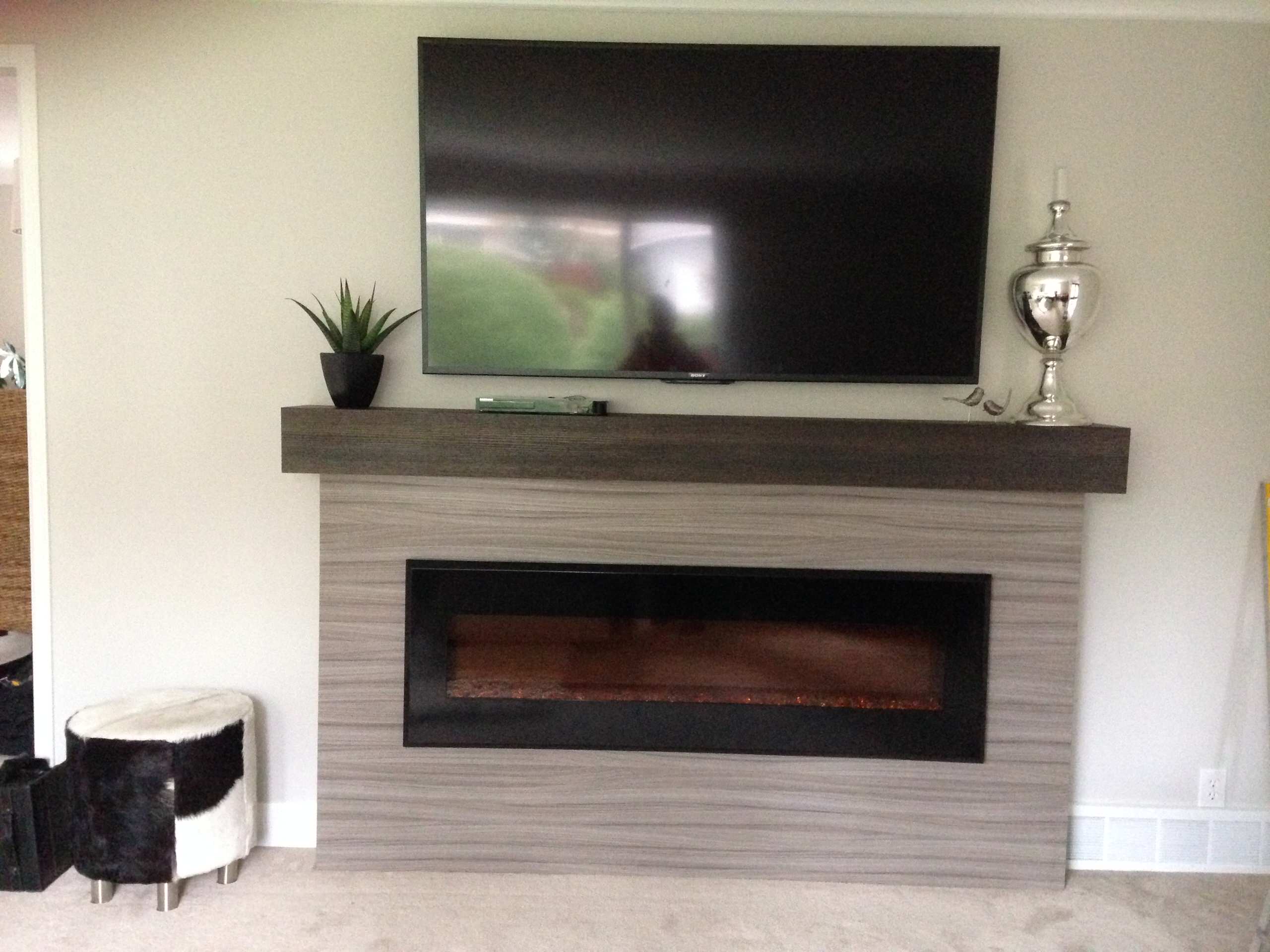 Linear Fireplace Mantle Ideas Photos Houzz