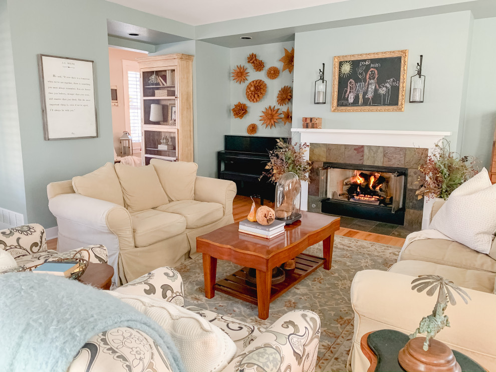 After Living Room Farmhouse Living Room by Massey Interiors Houzz