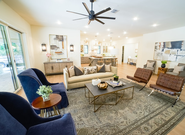 Alamo Heights New Construction Transitional Living Room Austin By Joyeux Home Decor Houzz