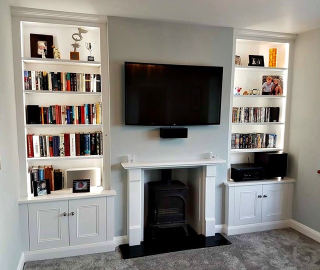 Alcove Cabinets With Led Lighting, Bookcase Led Lighting Diy