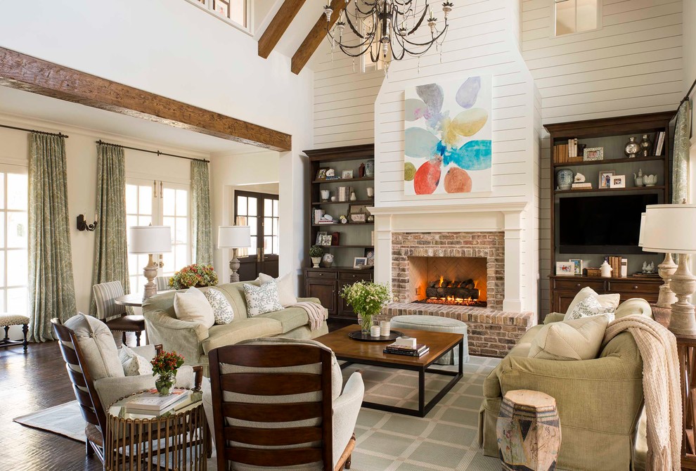 Living room - traditional living room idea in Dallas