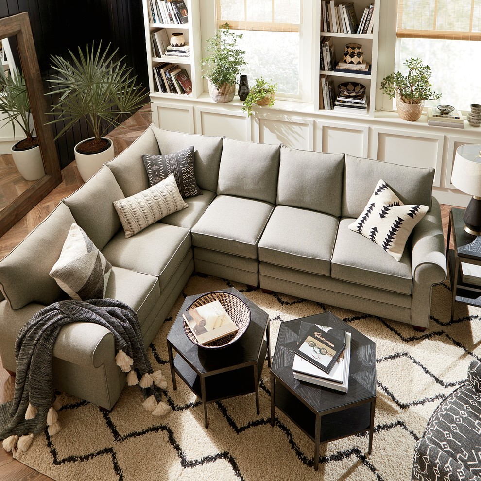 Alexander Large L Shaped Sectional By Bassett Furniture Living Room