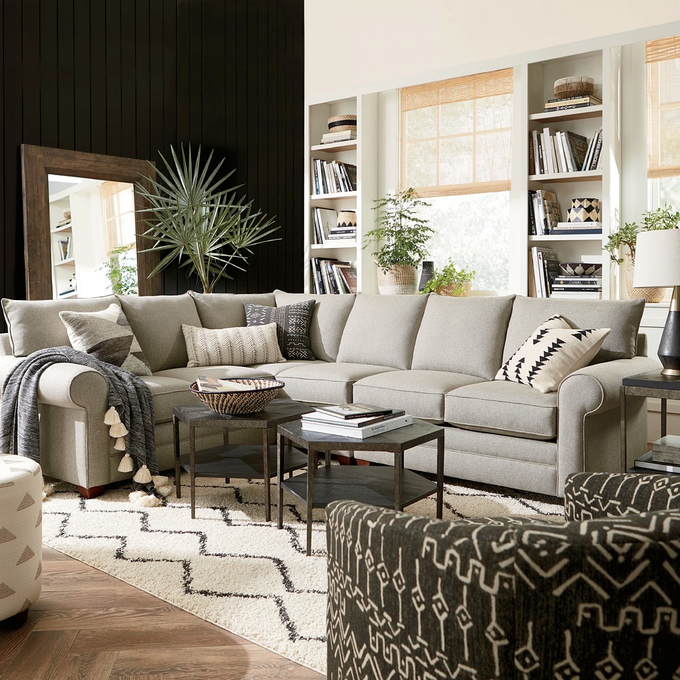 Alexander Large L Shaped Sectional By Bassett Furniture Living Room Other By Bassett Furniture