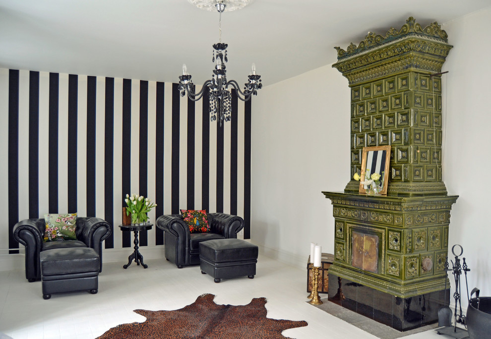 Example of an ornate living room design in Malmo