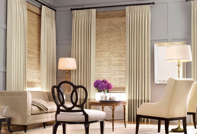 Alluring Window custom drapes - Modern - Living Room - New York - by  Alluring Window NYC- Window Treatments | Houzz