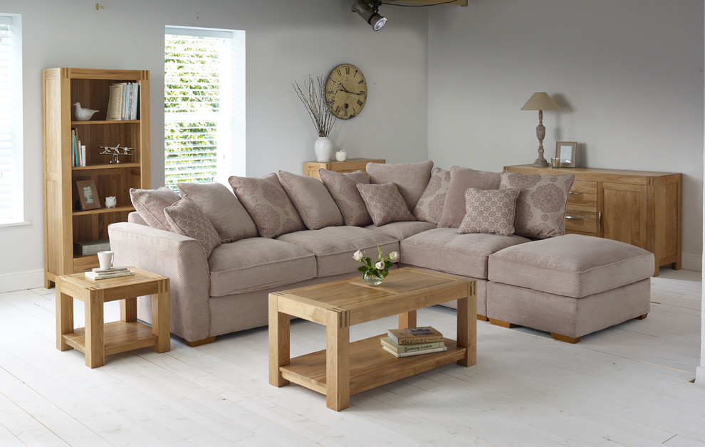 Alto Natural Solid Oak Living Room. Traditional Living Room