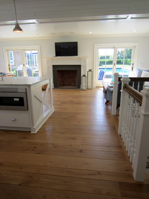 AMAGANSETT: WIDE PLANK CHARACTER WHITE OAK INSTALLED/FINISHED W BONA ...