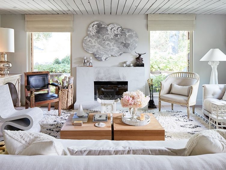 Inspiration for a rural living room in San Francisco.