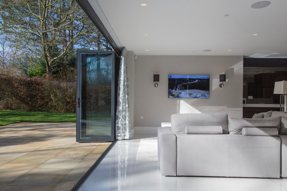 Contemporary living room in Cheshire.