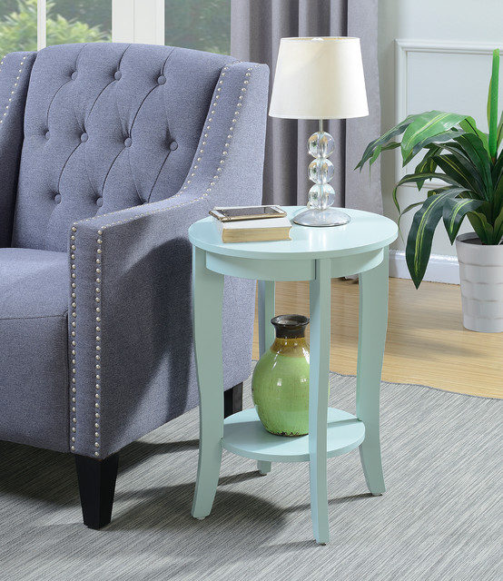 American Heritage Round End Table Traditional Living Room