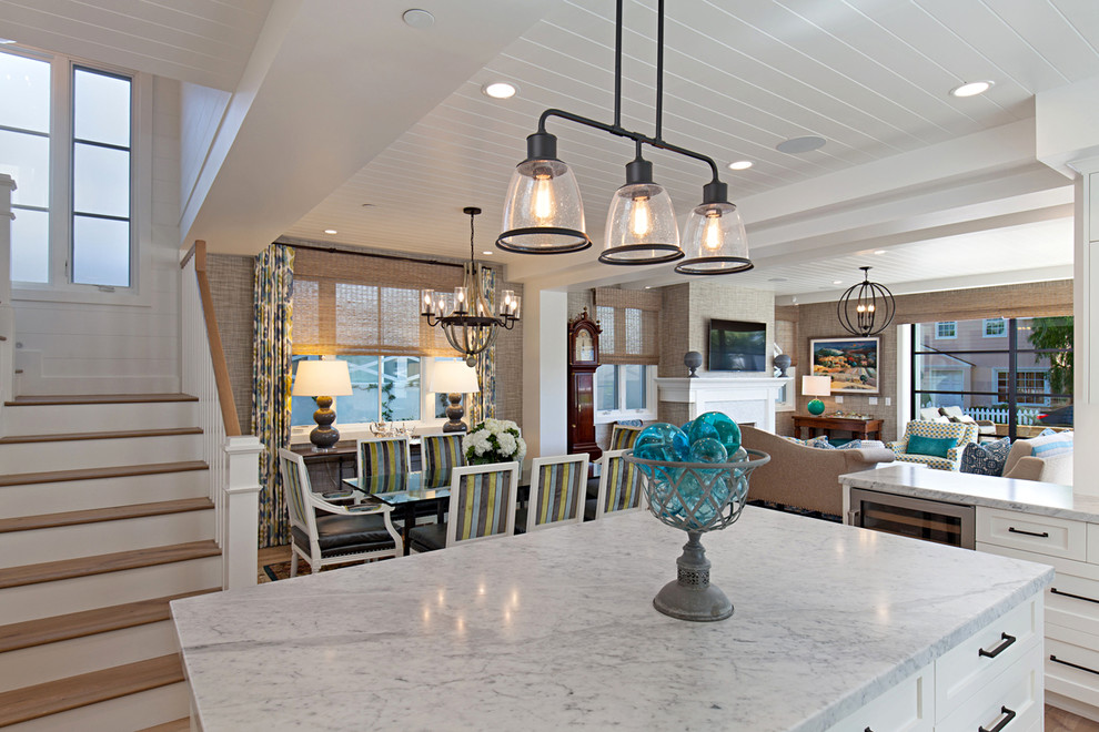 Amethyst Balboa Island Transitional Living Room Orange County