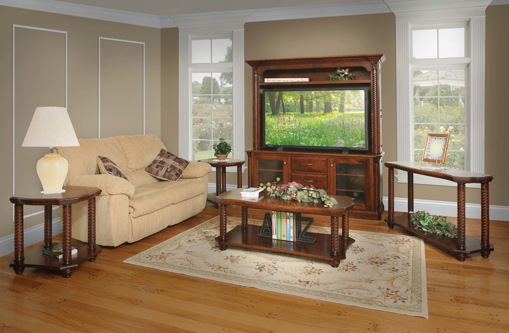 amish tables in living room