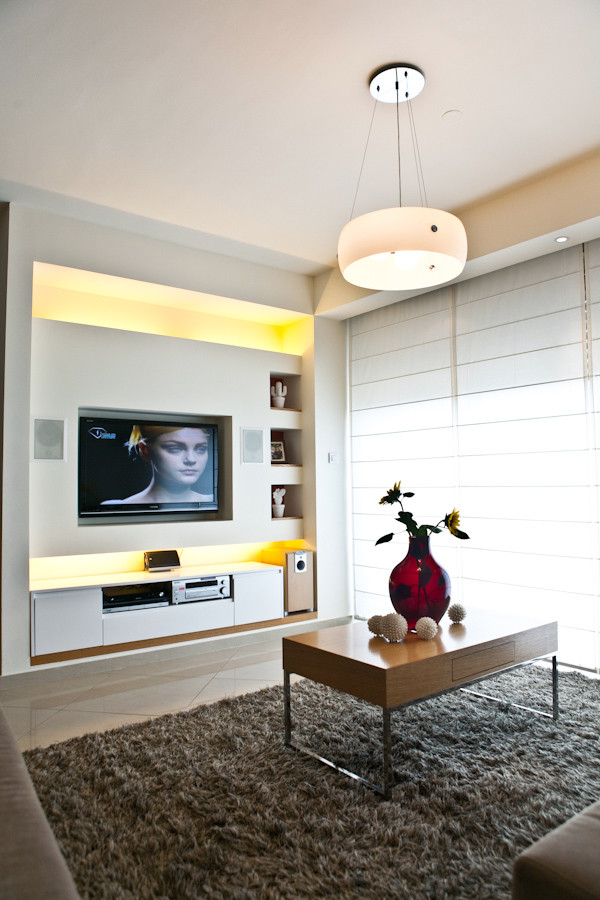 Photo of a modern living room in Tel Aviv.
