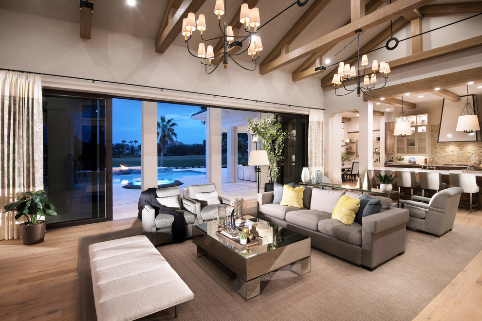 An Earthy Coastal Design In Florida, Florida Living Room Decorating Ideas