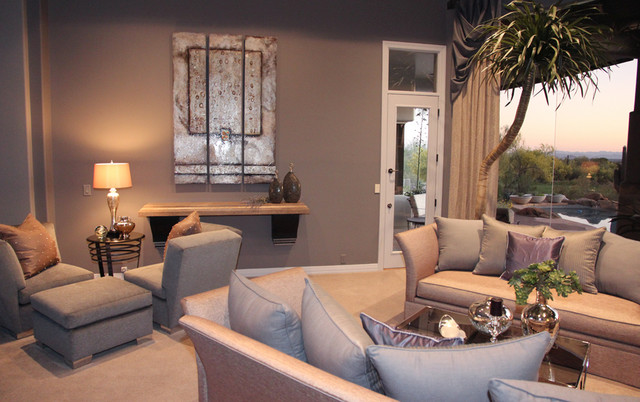 Ancala Platinum Champagne Traditional Living Room Phoenix By Modascapes Interior Design Houzz Ie